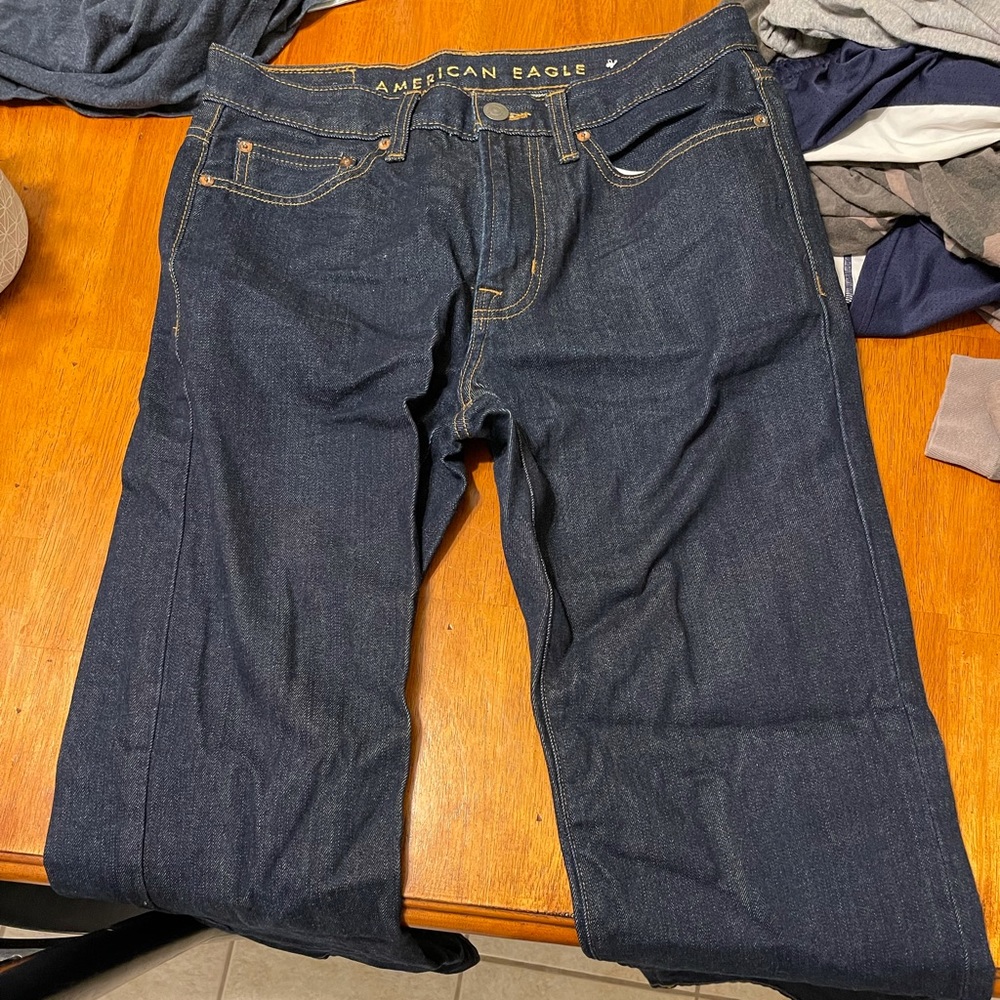 American Eagle Blue Jeans lightly worn